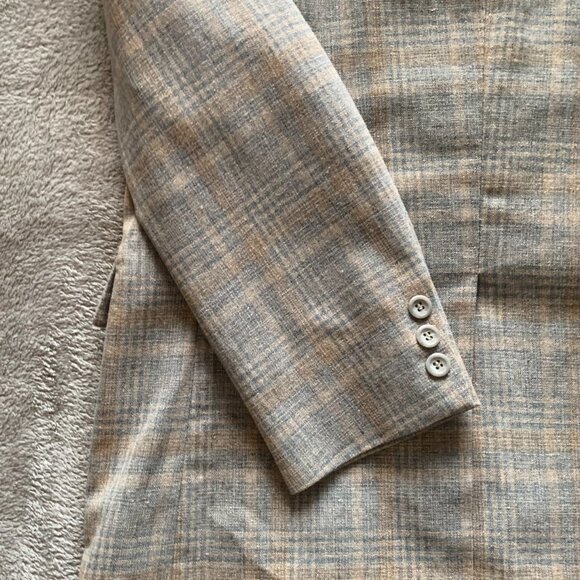 Vintage Plaid Sports Jacket. Clipper Craft by The Blade. See Measurements Below. - Picture 13 of 16